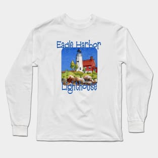 Eagle Harbor Lighthouse, Michigan Long Sleeve T-Shirt